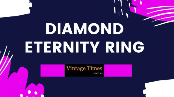 Shop A Beautiful Diamond Eternity Ring - VintageTimes