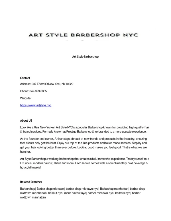 Art Style Barbershop