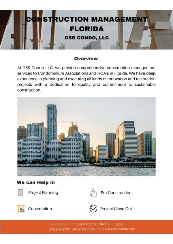Construction Management Florida - DSS Condo, LLC