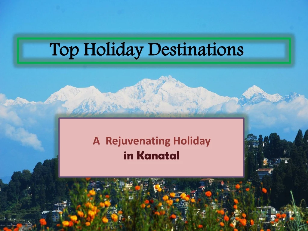 top holiday destinations