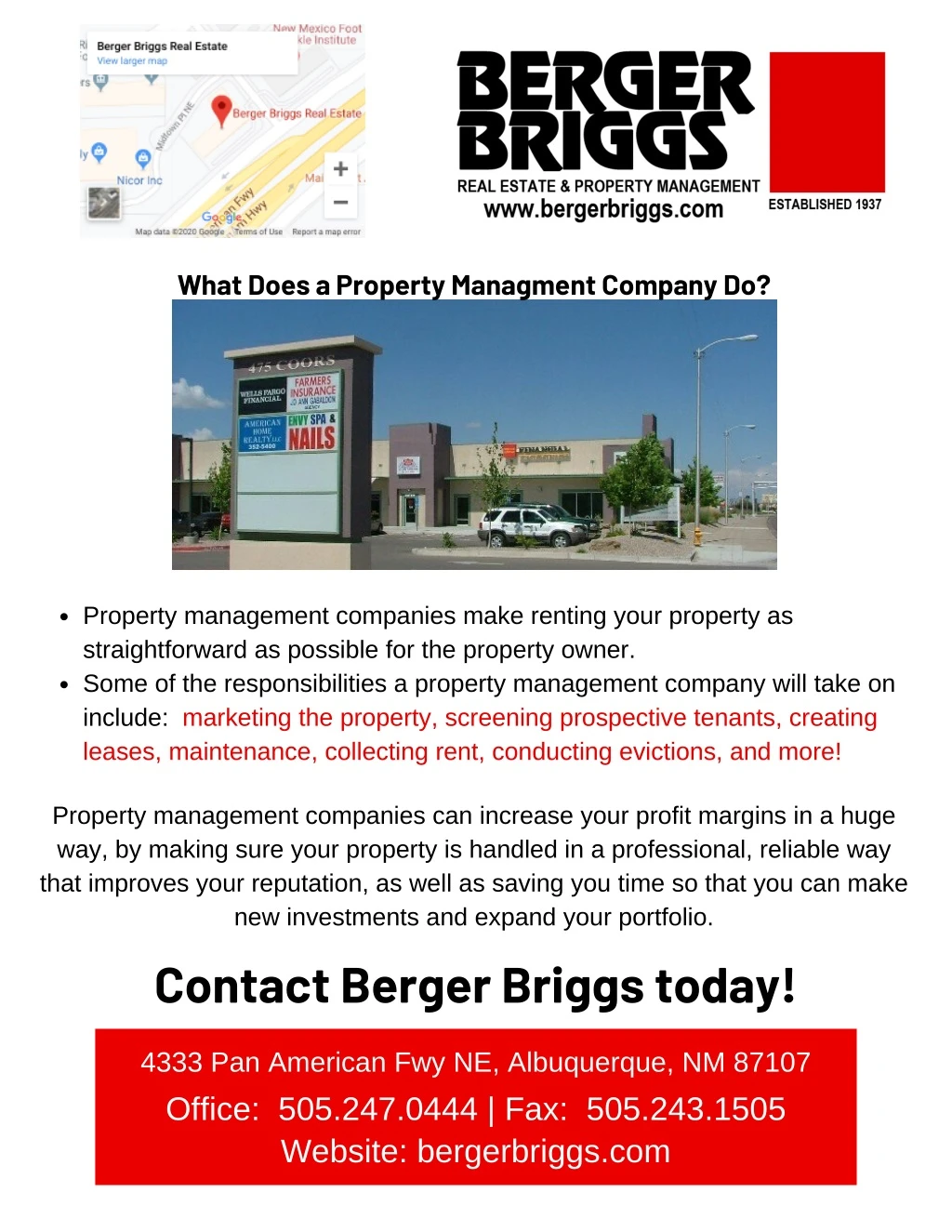 what does a property managment company do
