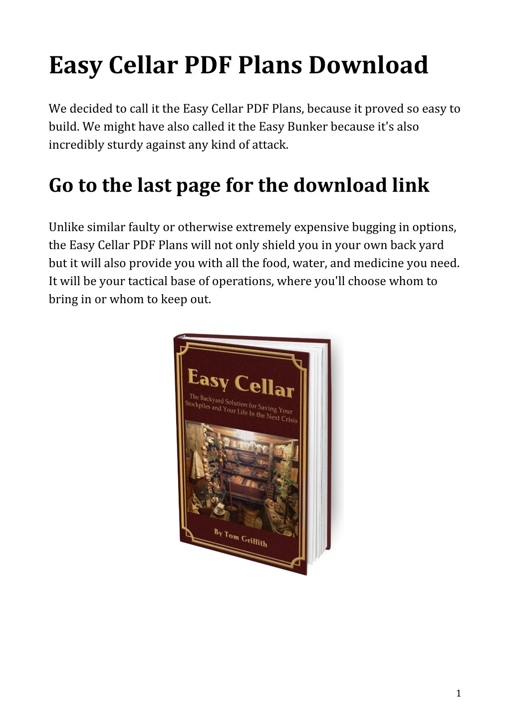 easy cellar pdf plans download we decided to call