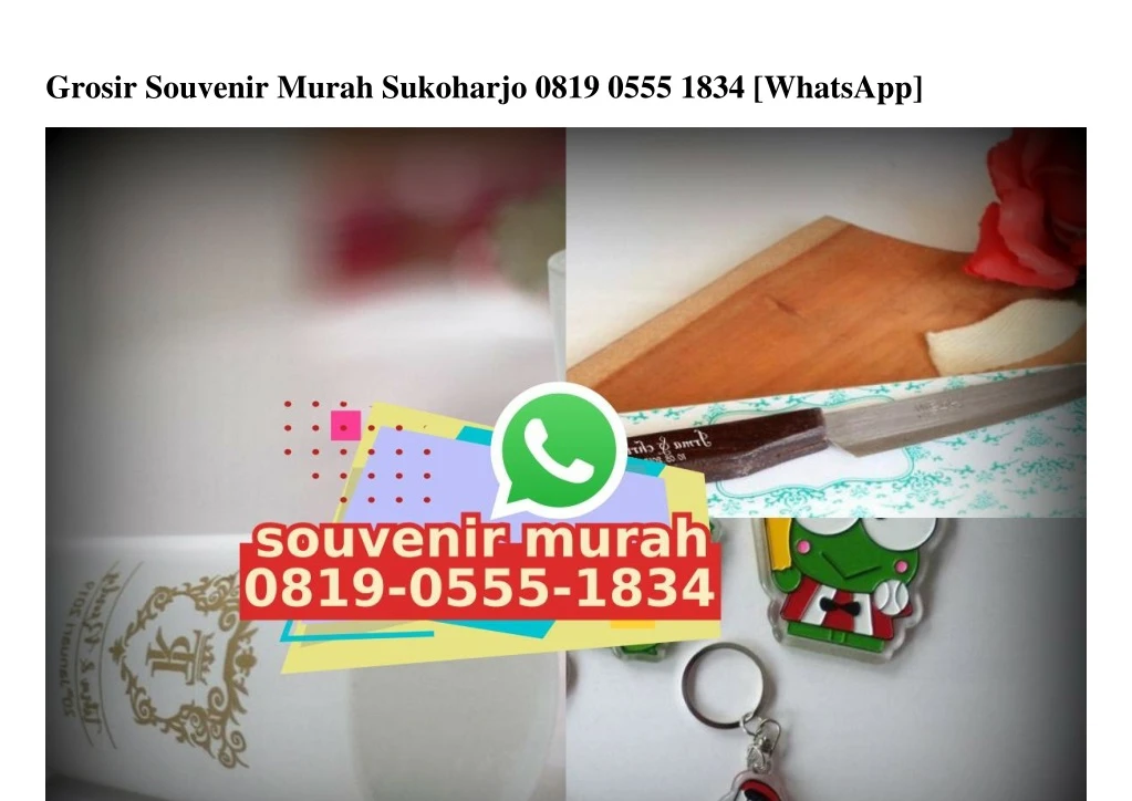 grosir souvenir murah sukoharjo 0819 0555 1834