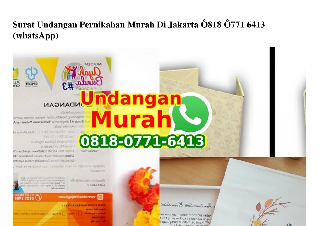 surat undangan pernikahan murah di jakarta