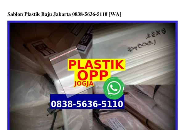 Sablon Plastik Baju Jakarta Ö838•5636•511Ö[wa]