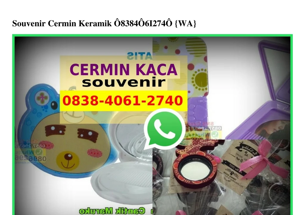souvenir cermin keramik 8384 6i274 wa