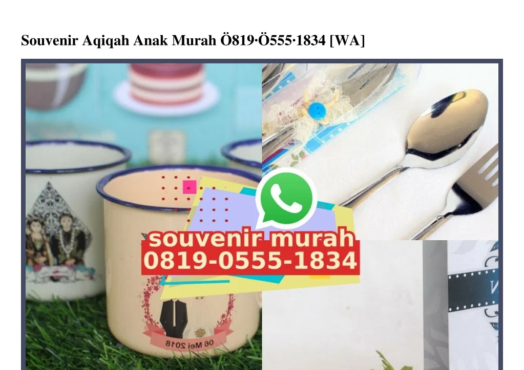 souvenir aqiqah anak murah 819 555 1834 wa