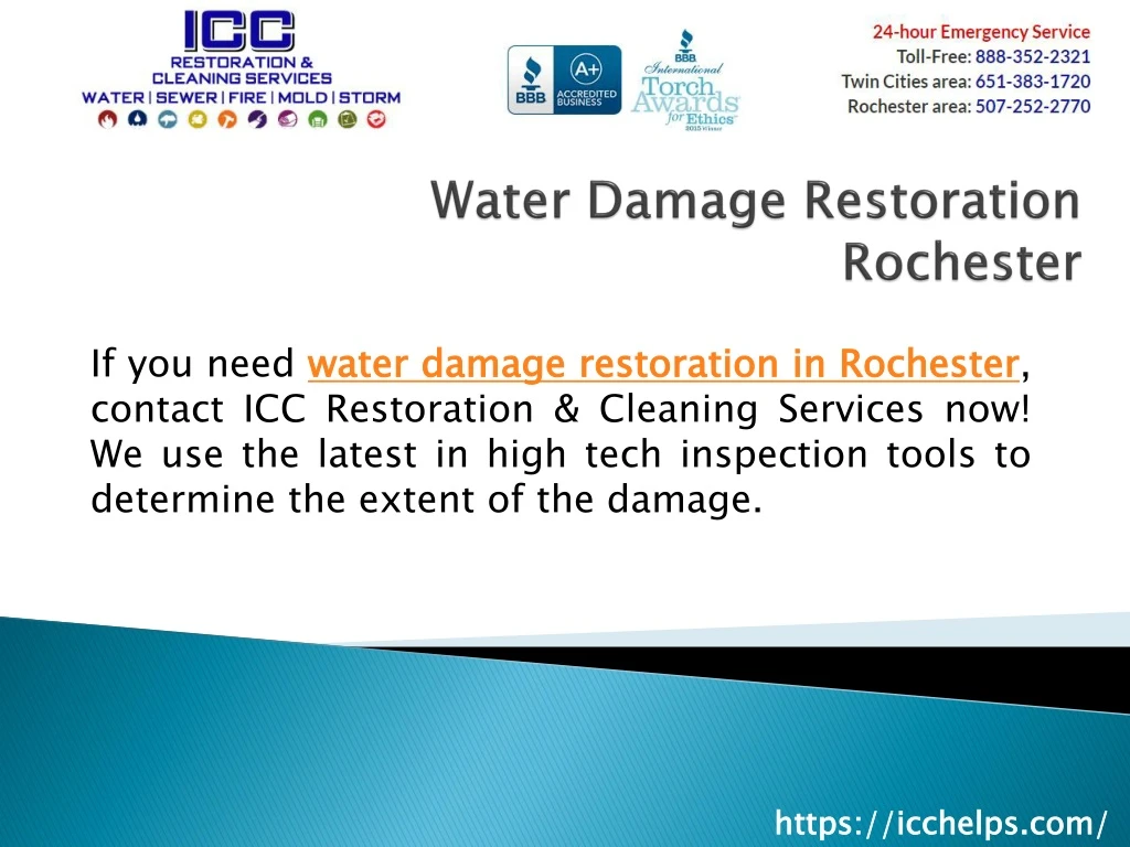 water damage restoration rochester