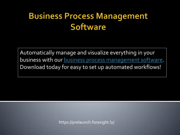 Business Process Management Software