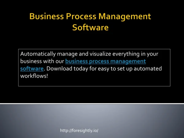 Business Process Management Software