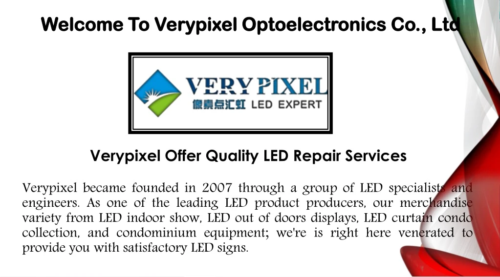 welcome to verypixel optoelectronics co ltd