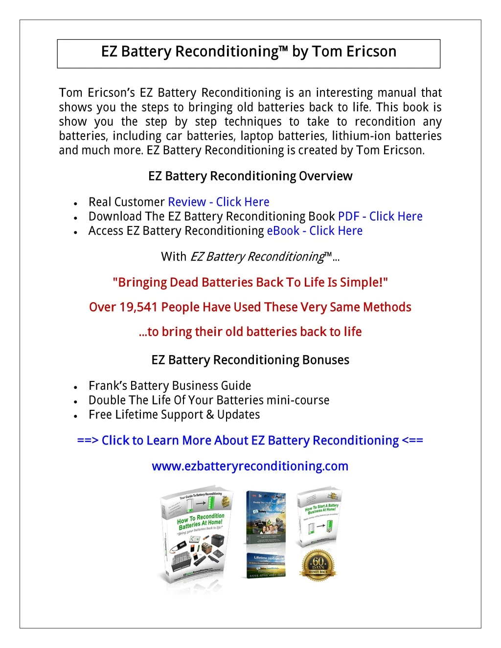 ez battery reconditioning by tom ericson