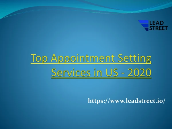 Top Appointment Setting Services - 2020