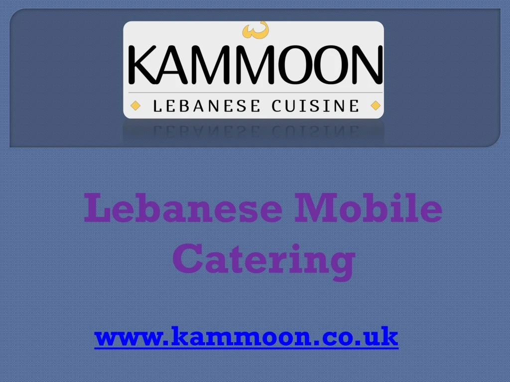 lebanese mobile catering