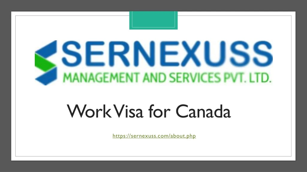 work visa for canada