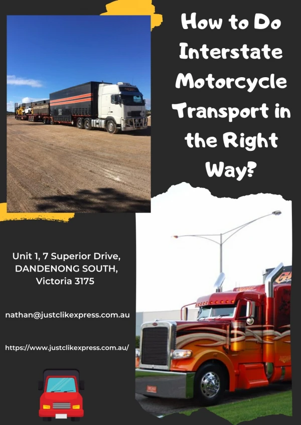 How to Do Interstate Motorcycle Transport in the Right Way?