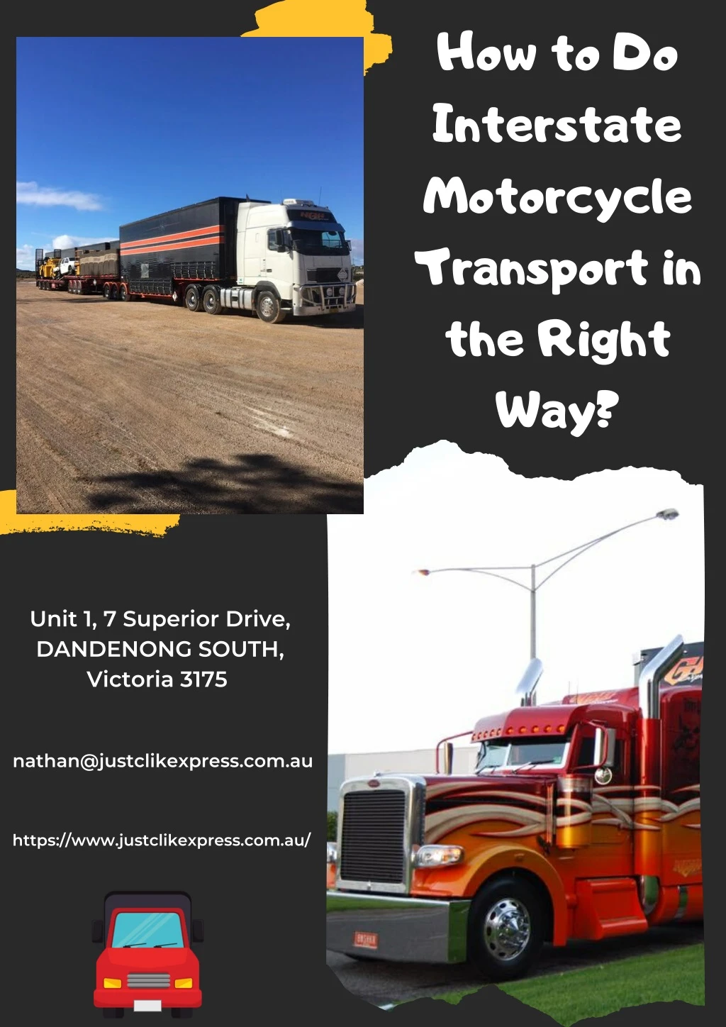 how to do interstate motorcycle transport