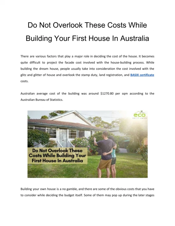 do not overlook these costs while