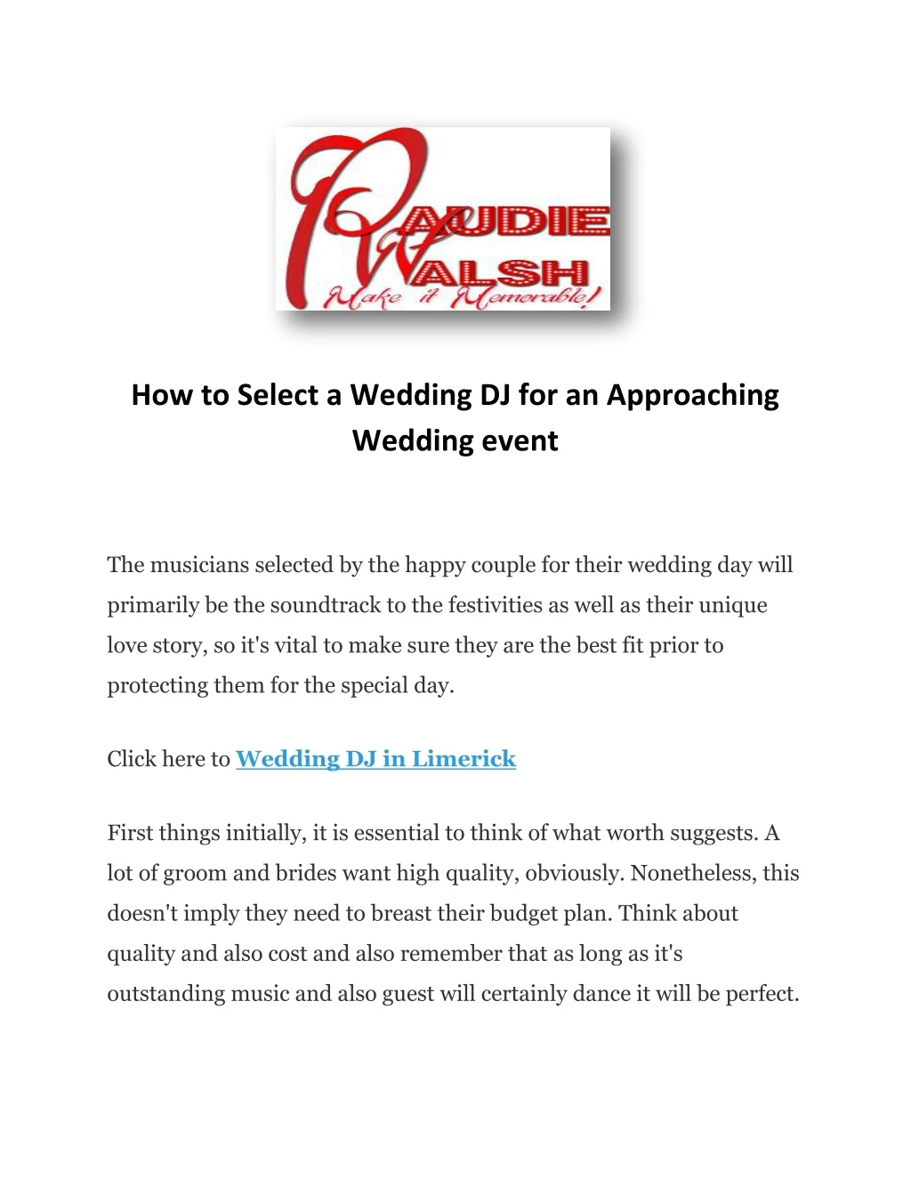 how to select a wedding dj for an approaching