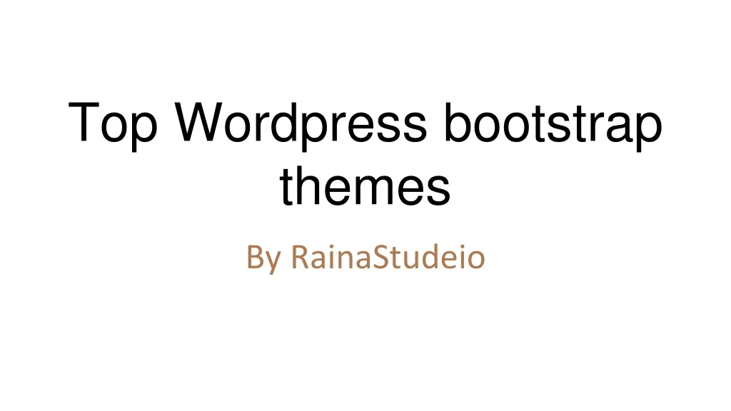 top w ordpress bootstrap themes