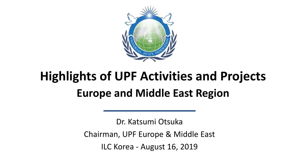 highlights of upf activities and projects europe