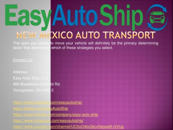 new mexico auto transport