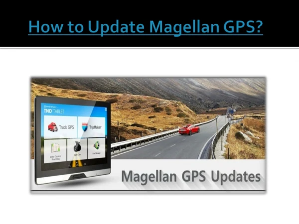 Update Magellan GPS