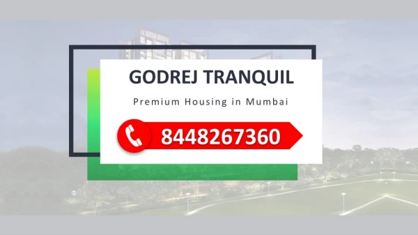 godrej tranquil