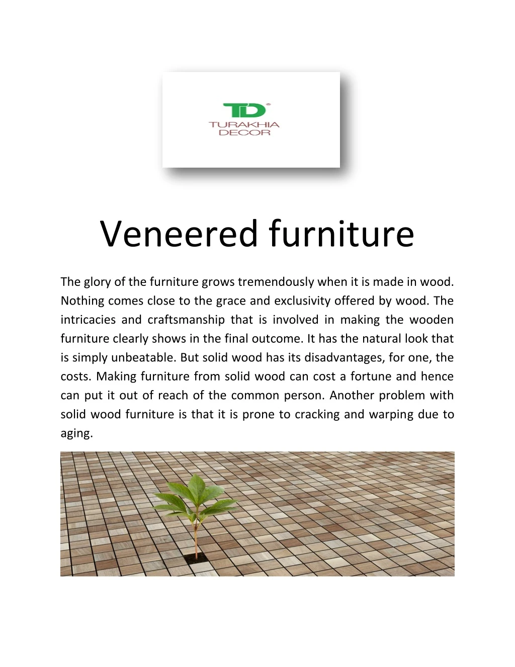 veneered furniture