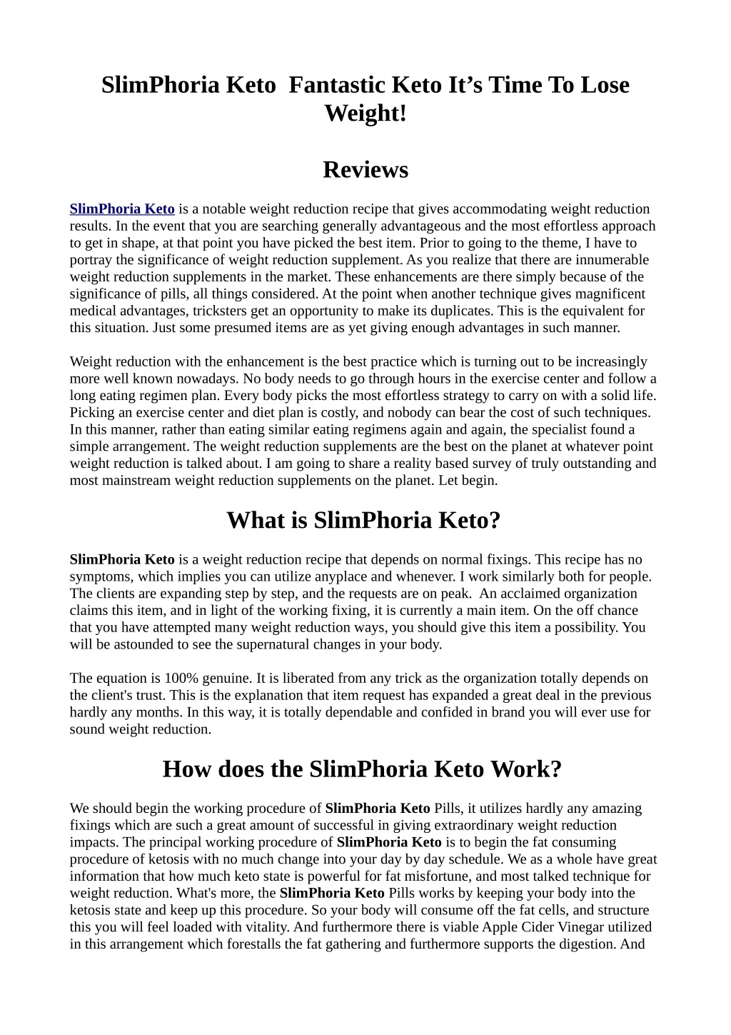 slimphoria keto fantastic keto it s time to lose