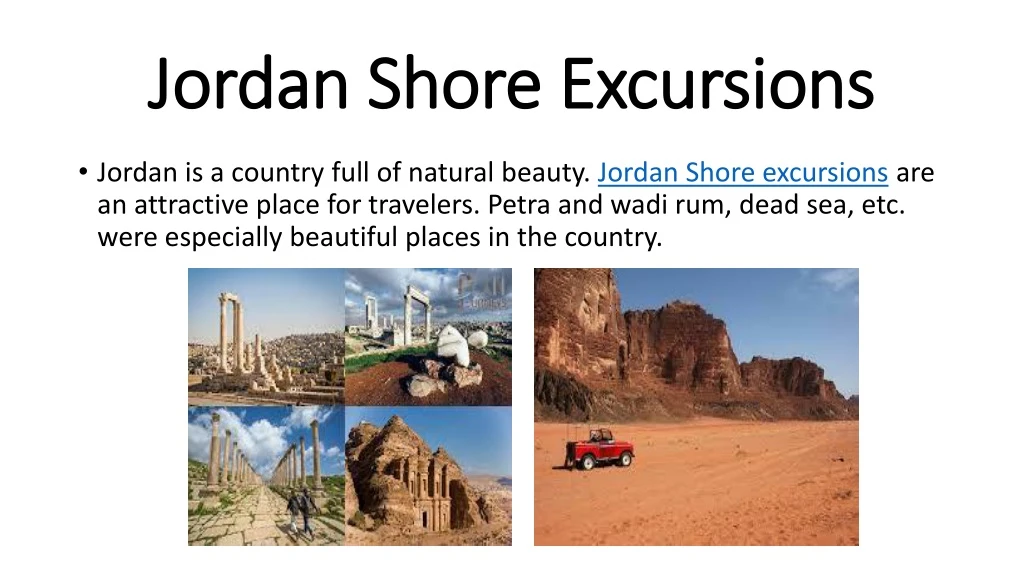 jordan shore excursions