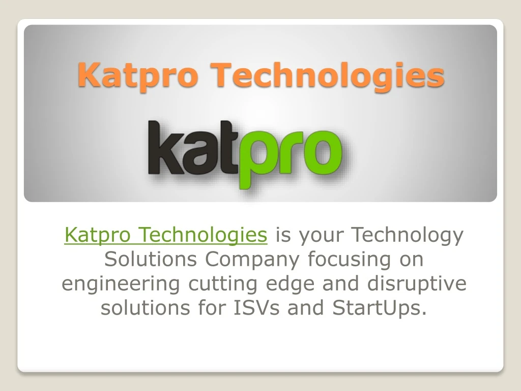 katpro technologies