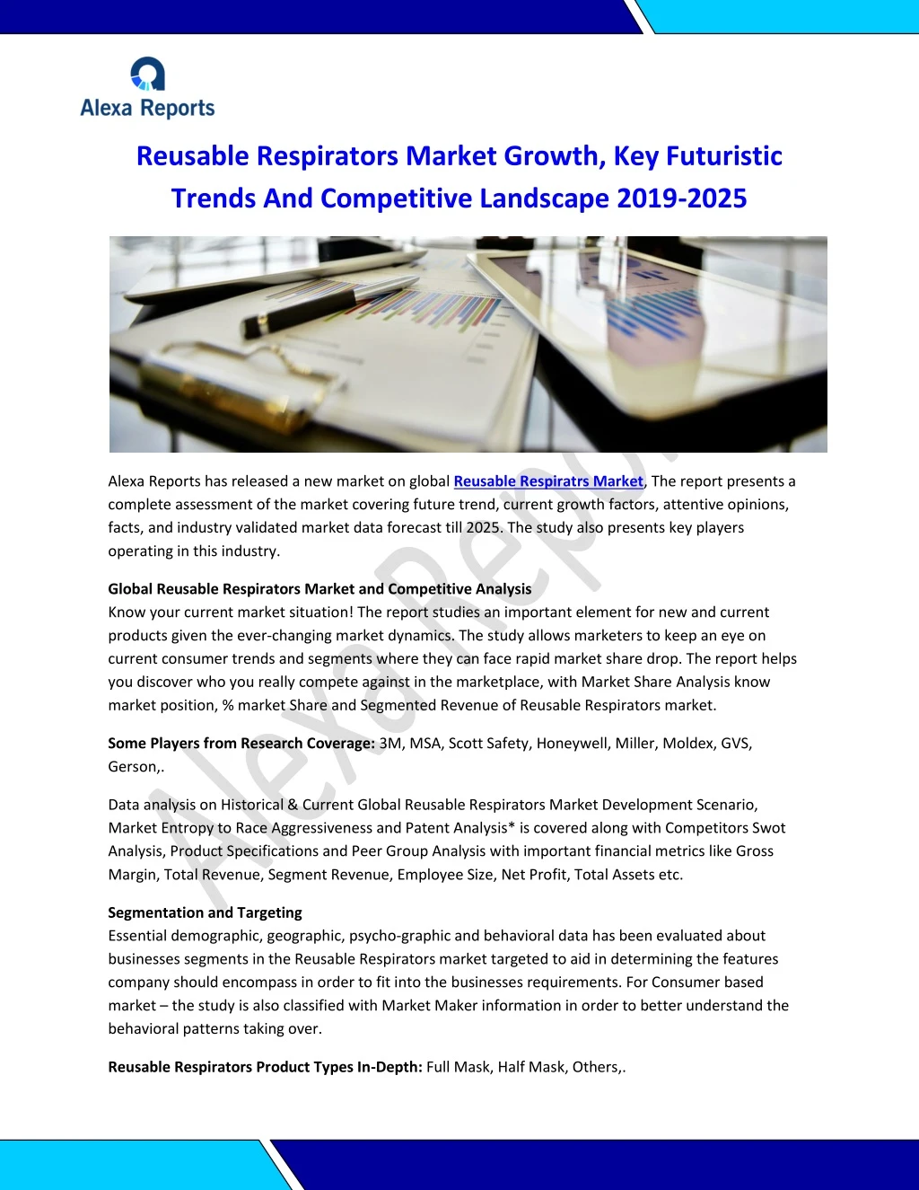 reusable respirators market growth key futuristic