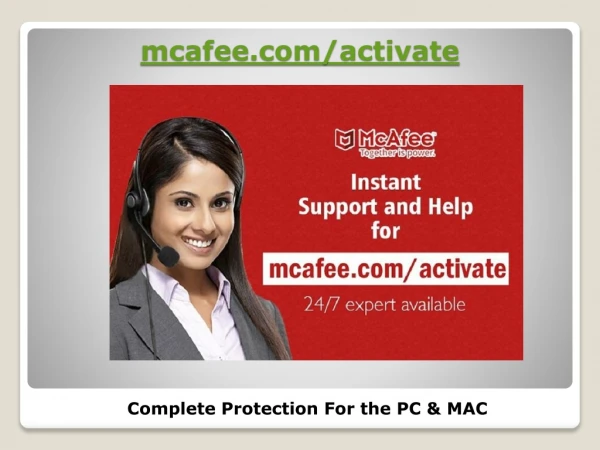 Setup Guide - Activate your McAfee Retail Card