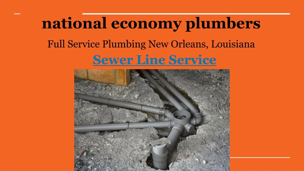 national economy plumbers