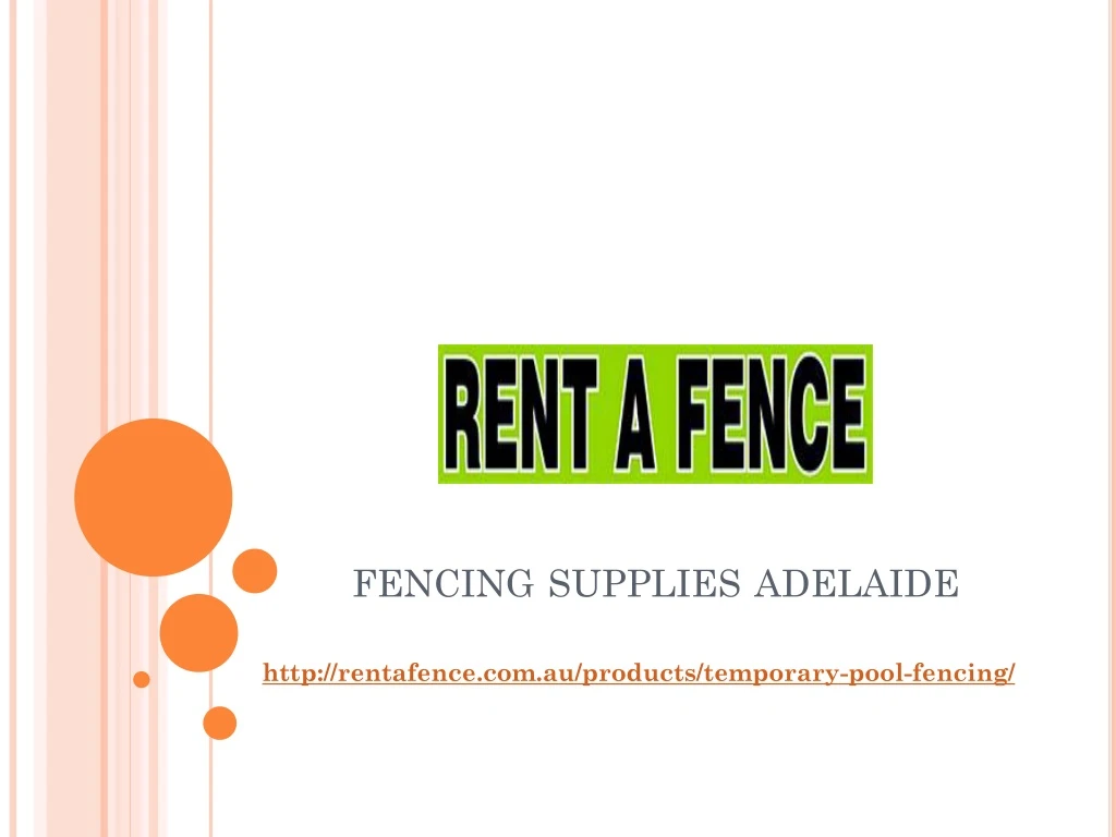 PPT Fencing Supplies Adelaide Pool Fencing Adelaide PowerPoint