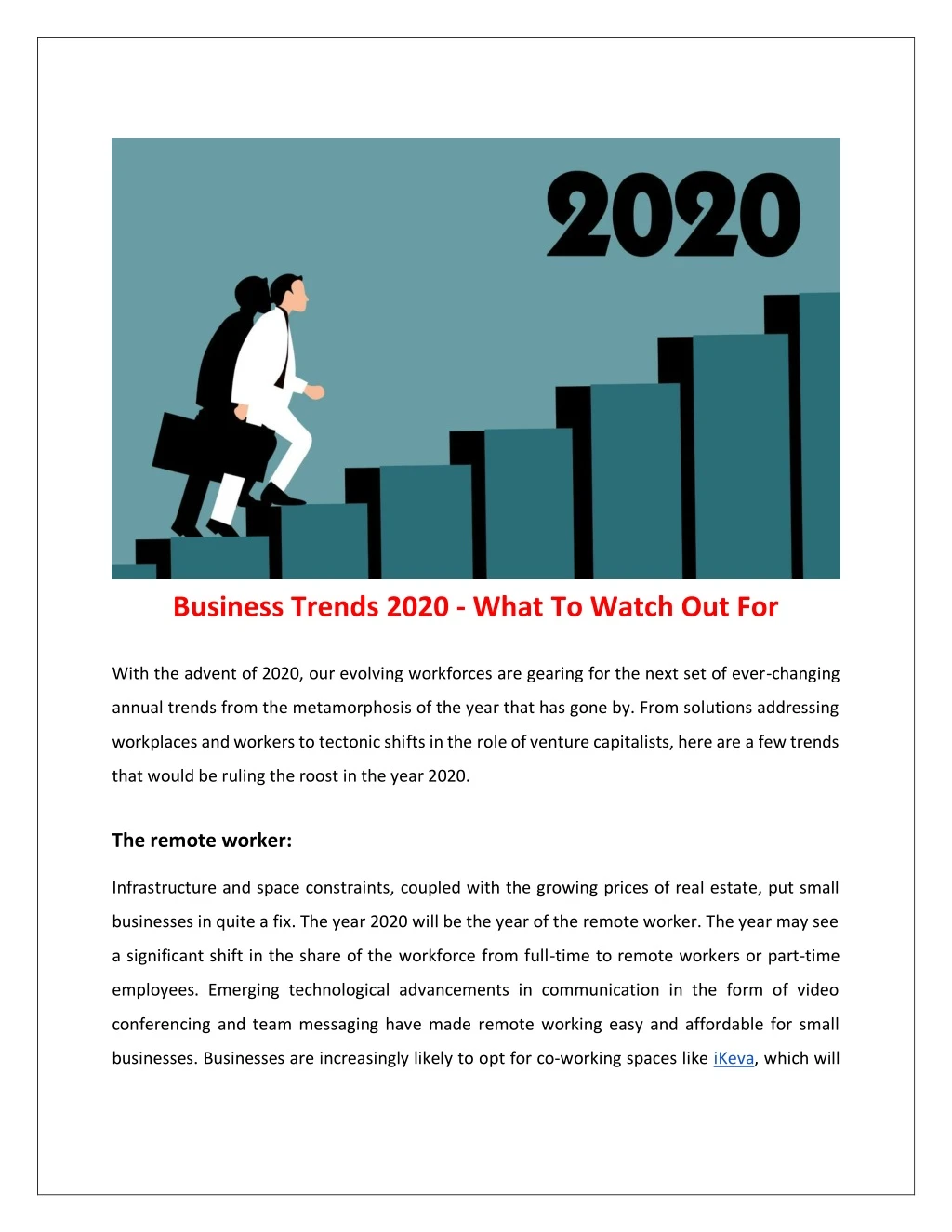 business trends 2020 what to watch out for