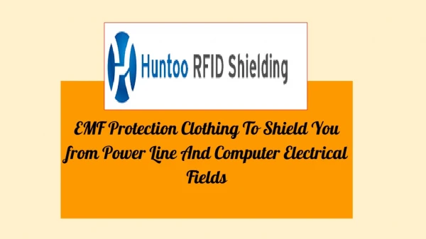 EMF Protection Clothing To Shield You from Power Line And Computer Electrical Fields