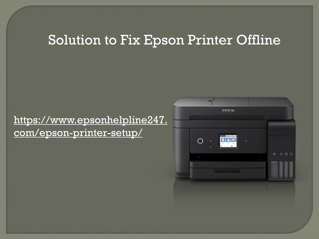 solution to fix epson printer offline