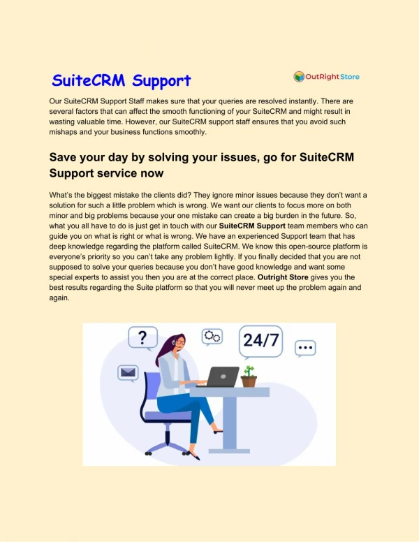 SuiteCRM Support