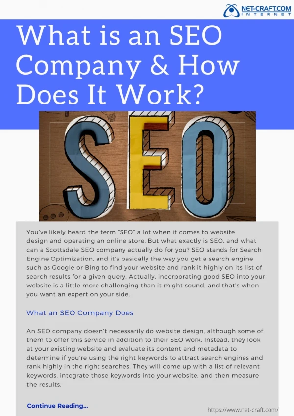 What is an SEO company & How Does It Work?