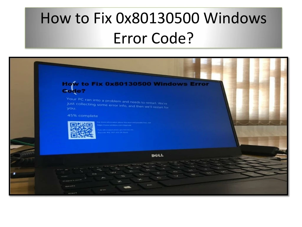 how to fix 0x80130500 windows error code