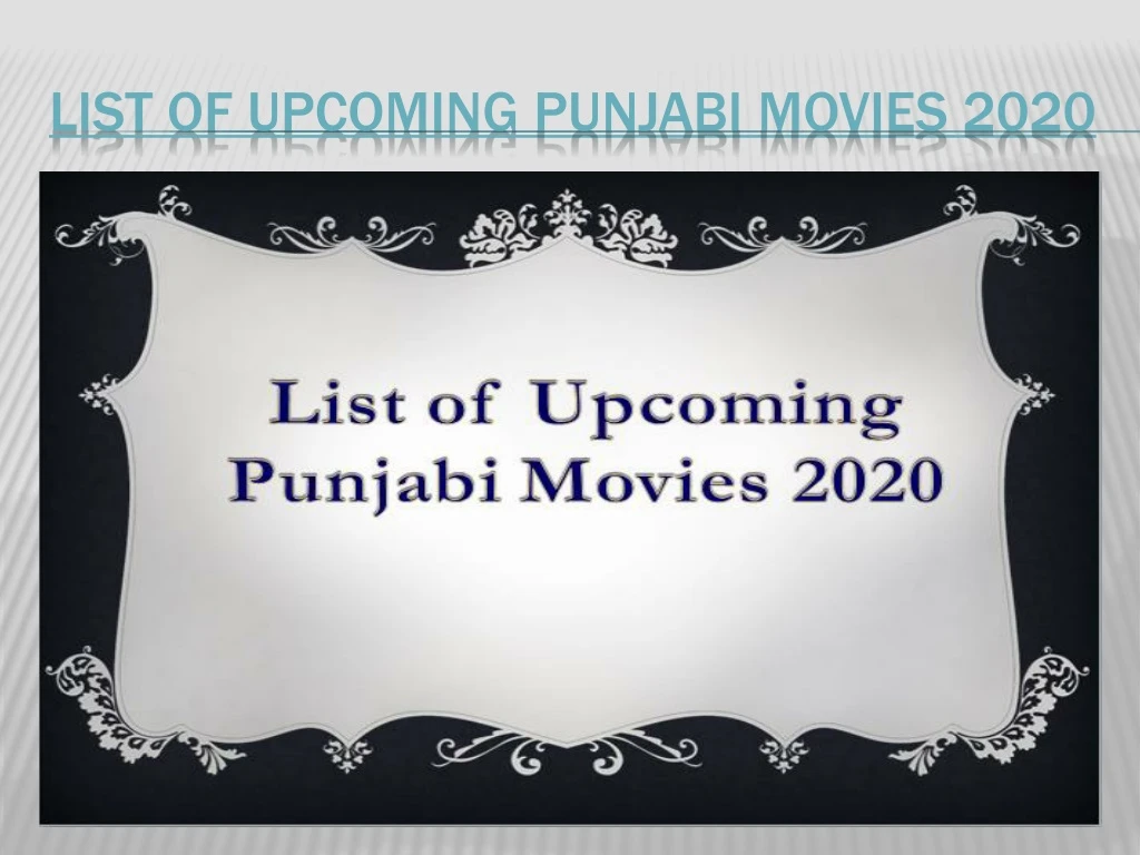 list of upcoming punjabi movies 2020