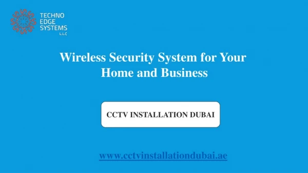 wireless security system for your home