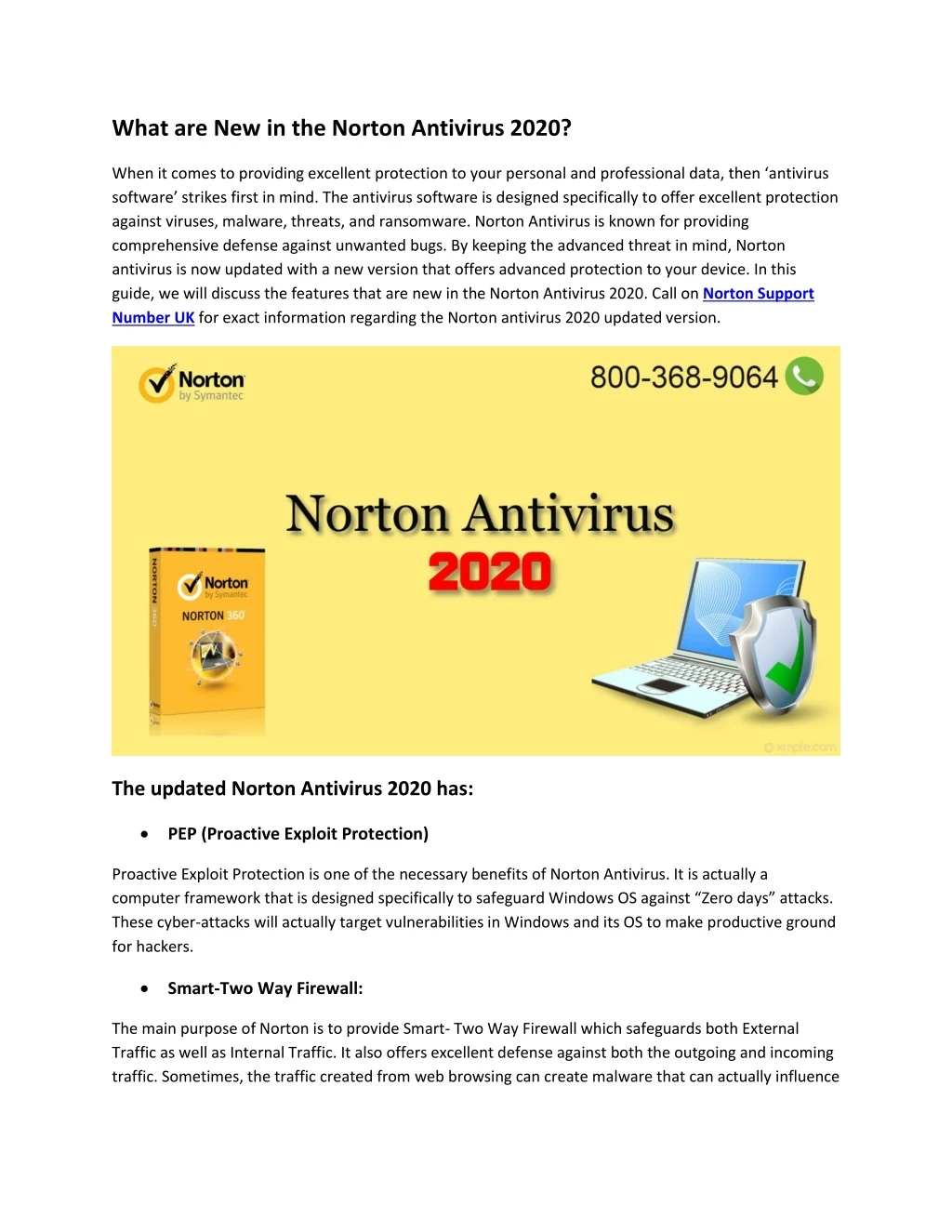 what are new in the norton antivirus 2020