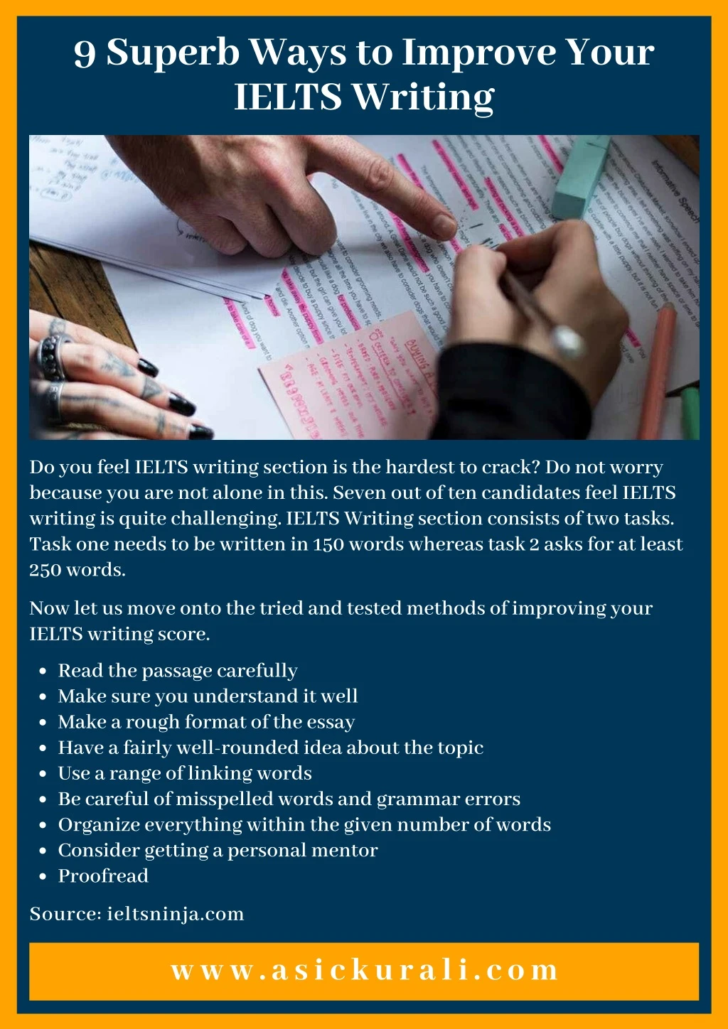 9 superb ways to improve your ielts writing