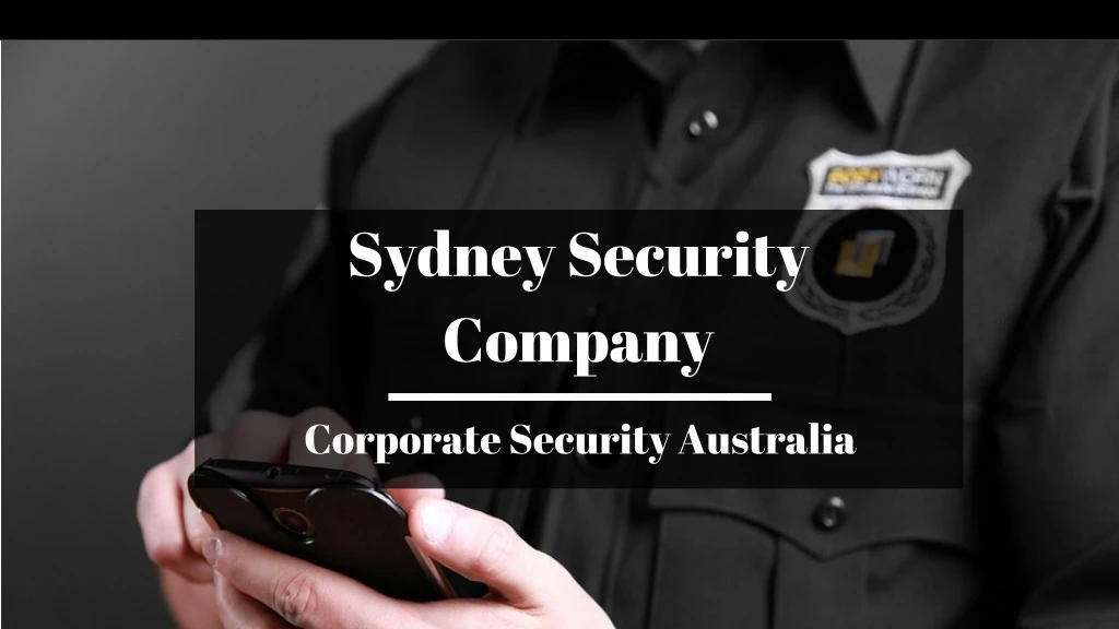 sydney security company