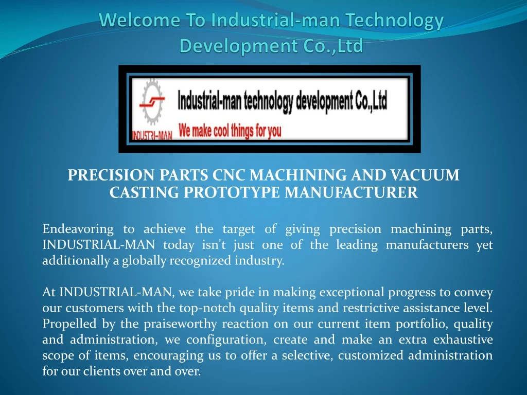 welcome to industrial man technology development co ltd