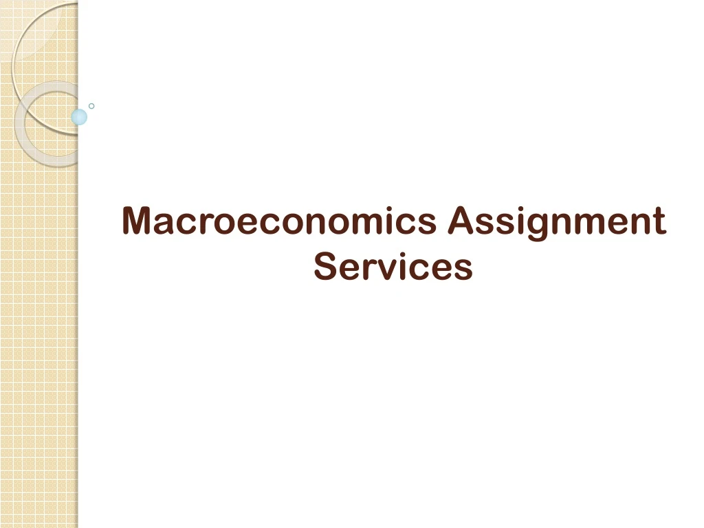 macroeconomics assignment services