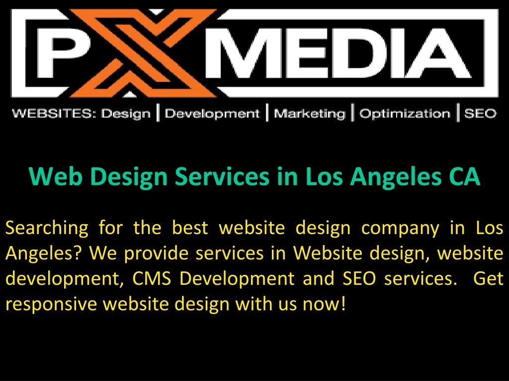 web design services in los angeles ca